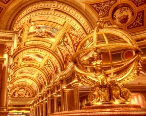 venetian, hotel and casino, lobby, gold, italian influence, angela b. pan, abpan, las vegas,