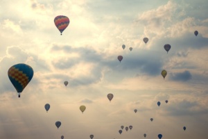 hot air balloon, ohio, middletown, sky, sunset, angela b. pan, abpan, hdr, ohio challenge, MidUSA