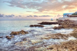 cozumel, mexico, shore, sunrise, landscape, hdr, photography, photo, angela b. pan, abpan, travel, beach, peaceful, color