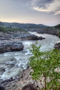 great falls, downstream, mather gorge, hdr, photography, photo, angela b. pan, abpan, virginia, sunrise,