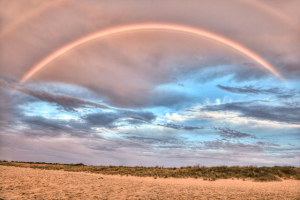 double rainbow, va beach, landscape, hdr, angela b. pan, abpan, photo, photography,