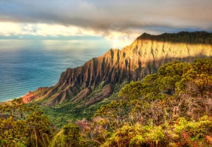 Kalalau, lookout, rainbow, angela b. pan, abpan, hdr, photo, photography, landscape, hawaii, kauai, travel