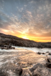 Great Falls Virginia at Sunrise