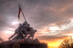 US Marine Corps War Memorial in Arlington, Virginia