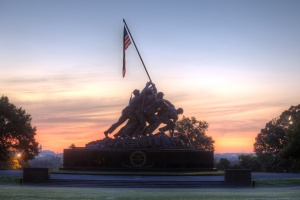 iwo jima, sunrise, statue, military, american flag, washington dc, arlington, va, virginia, marine corps