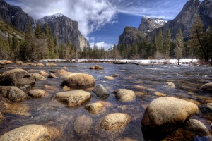 valley view, yosemite national park, california, travel, rocks, hdr, ca,